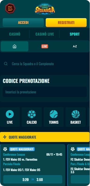 Spinanga sport